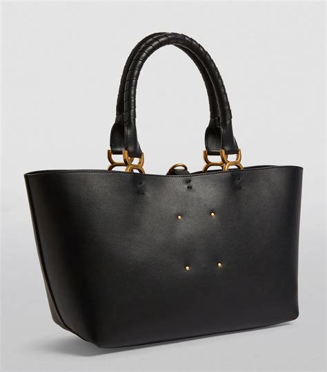 chloe black leather tote|chloe denim tote.